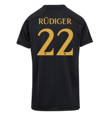 Maillot de foot Real Madrid Antonio Rudiger #22 Troisième Femmes 2023-24 Manches Courte